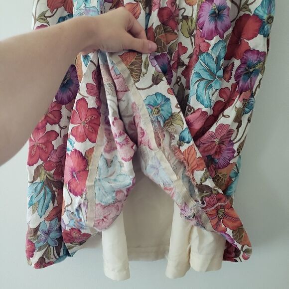 Handmade Floral Midi Skirt   - Picture 3 of 5